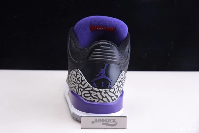Cheap Court 3 Black Purple Retro Jordan CT8532-050 Air 0811